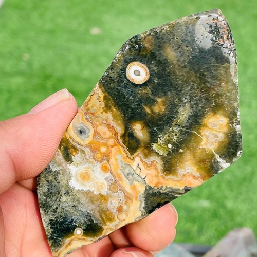 136g rare natural orbicular - 136g,